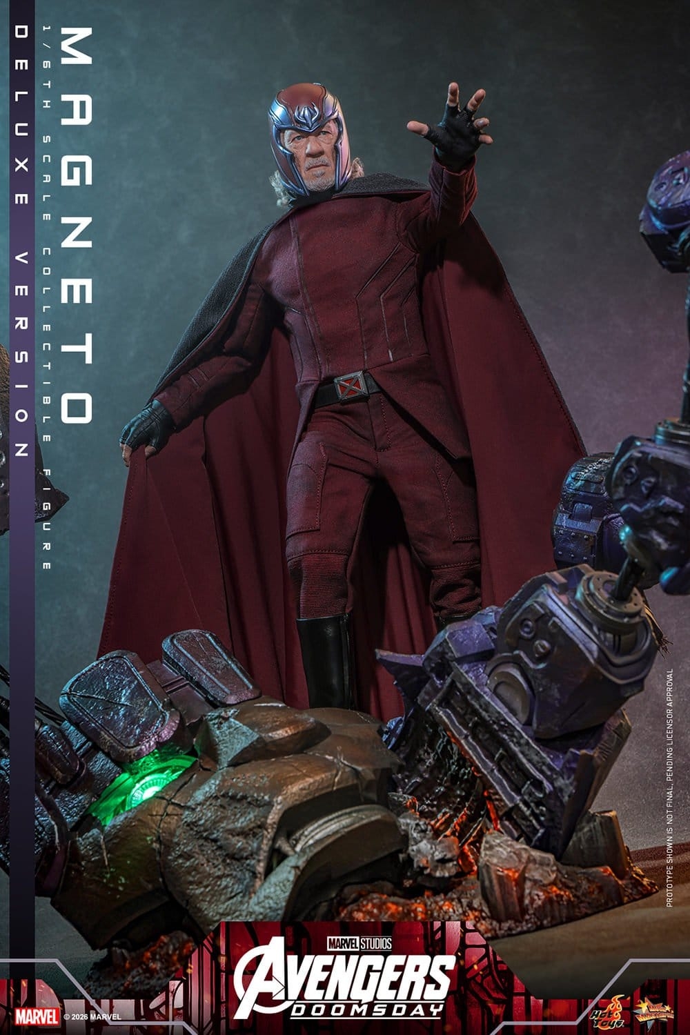 Magneto de Hot Toys Deluxe version - MMS913 - figura de acción Avengers: Doomsday a escala 1/6