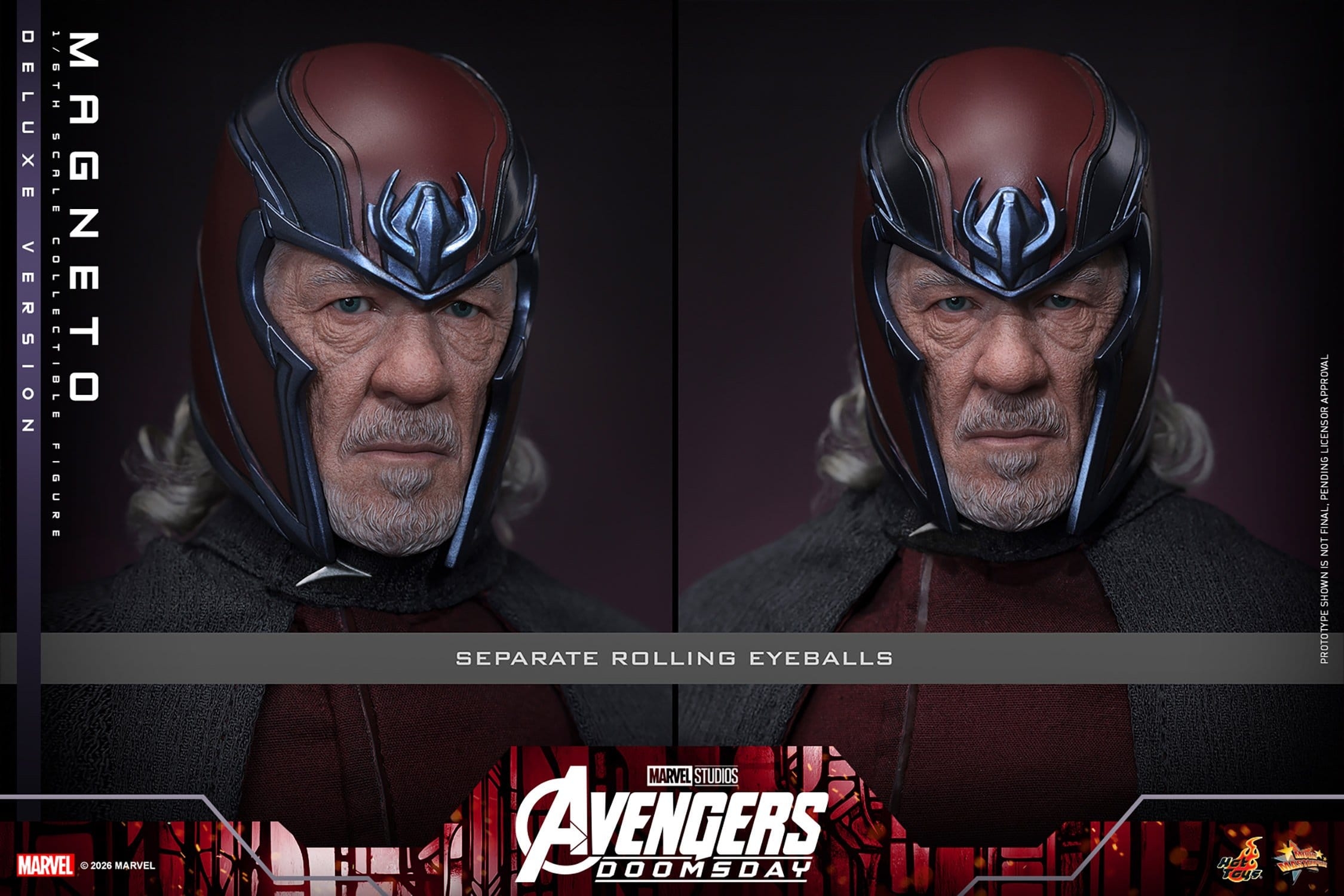 Magneto Deluxe par Hot Toys - MMS913 - figurine 1/6 Avengers: Doomsday de 30 cm