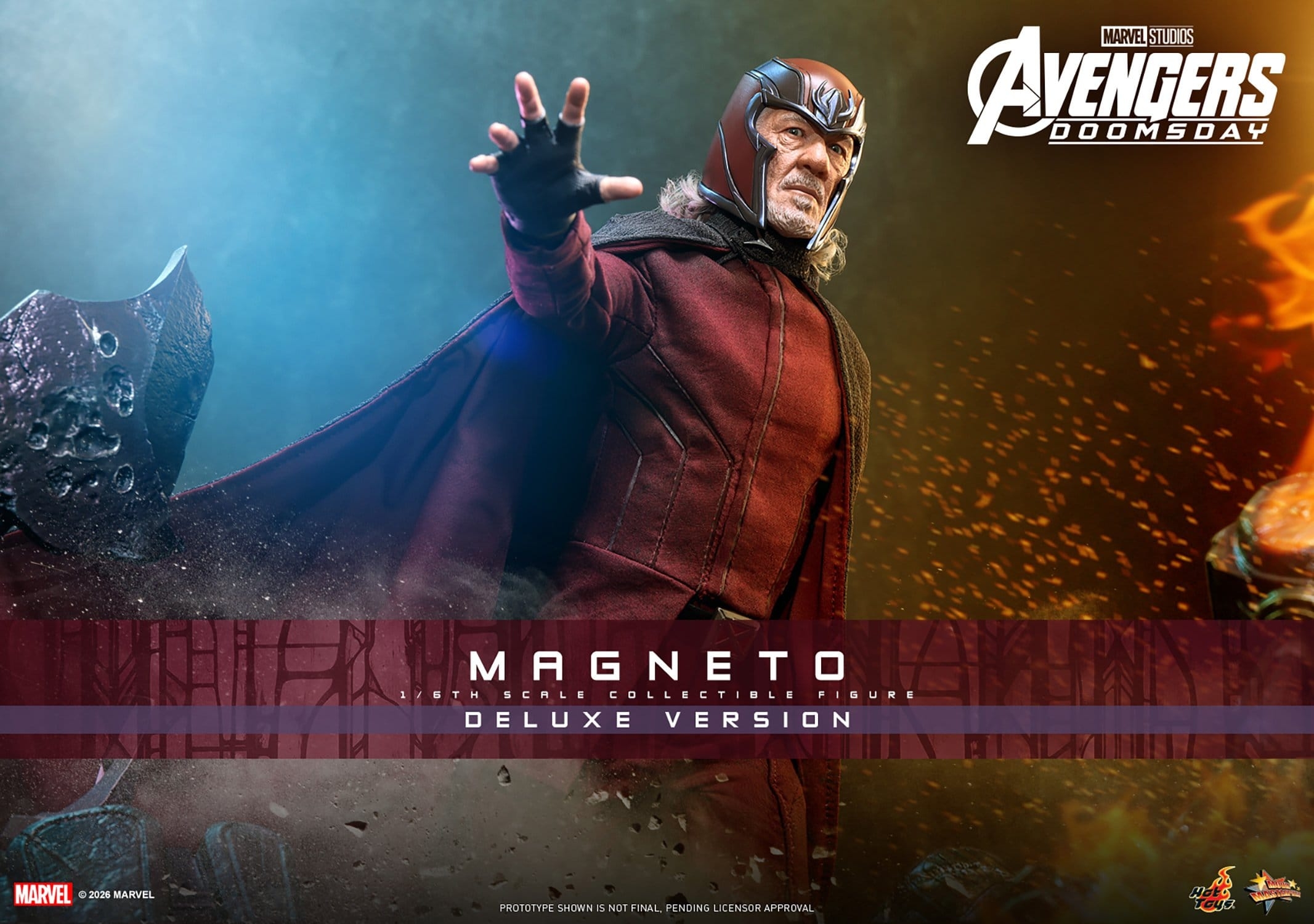 Magneto von Hot Toys Deluxe version - MMS913 - Avengers: Doomsday 1/6 Maßstab Actionfigur