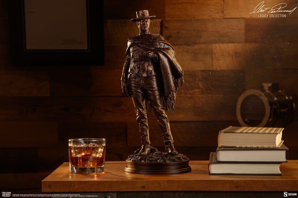 The Man With No Name (Faux Bronze) Clint Eastwood Legacy Collection di Sideshow Collectibles - statua