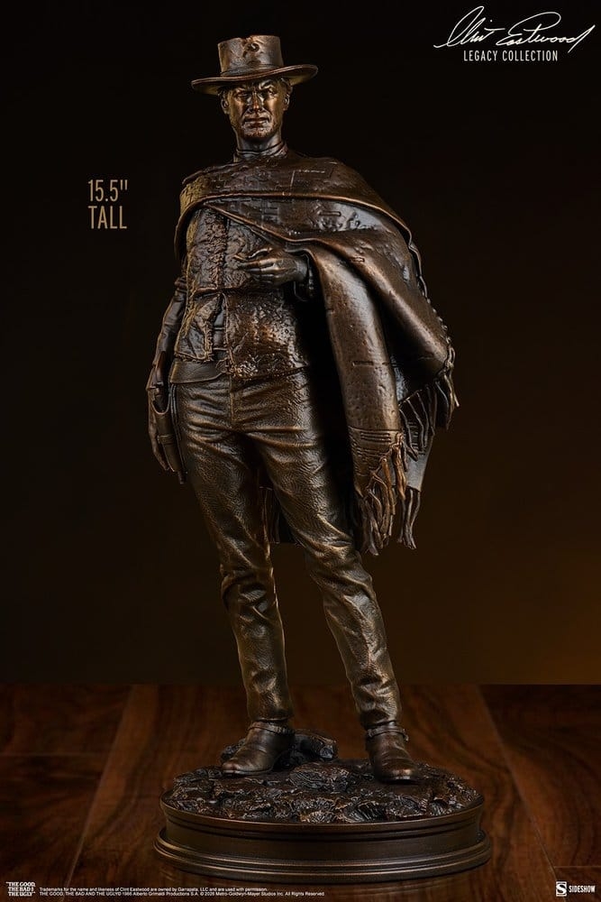 The Man With No Name (Faux Bronze) Clint Eastwood Legacy Collection di Sideshow Collectibles - statua