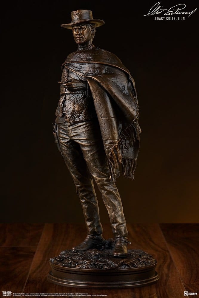 The Man With No Name (Faux Bronze) Clint Eastwood Legacy Collection di Sideshow Collectibles - statua