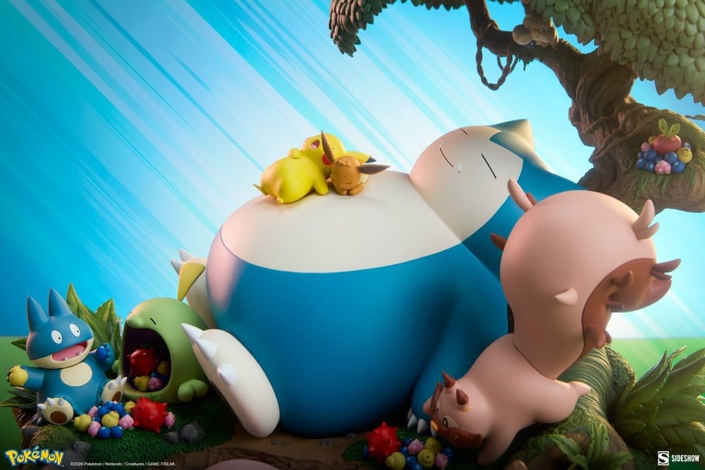 Snorlax di Sideshow Collectibles - statua Pokemon alta 33 cm