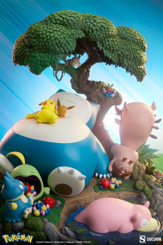 Snorlax par Sideshow Collectibles - statue Pokemon de 33 cm