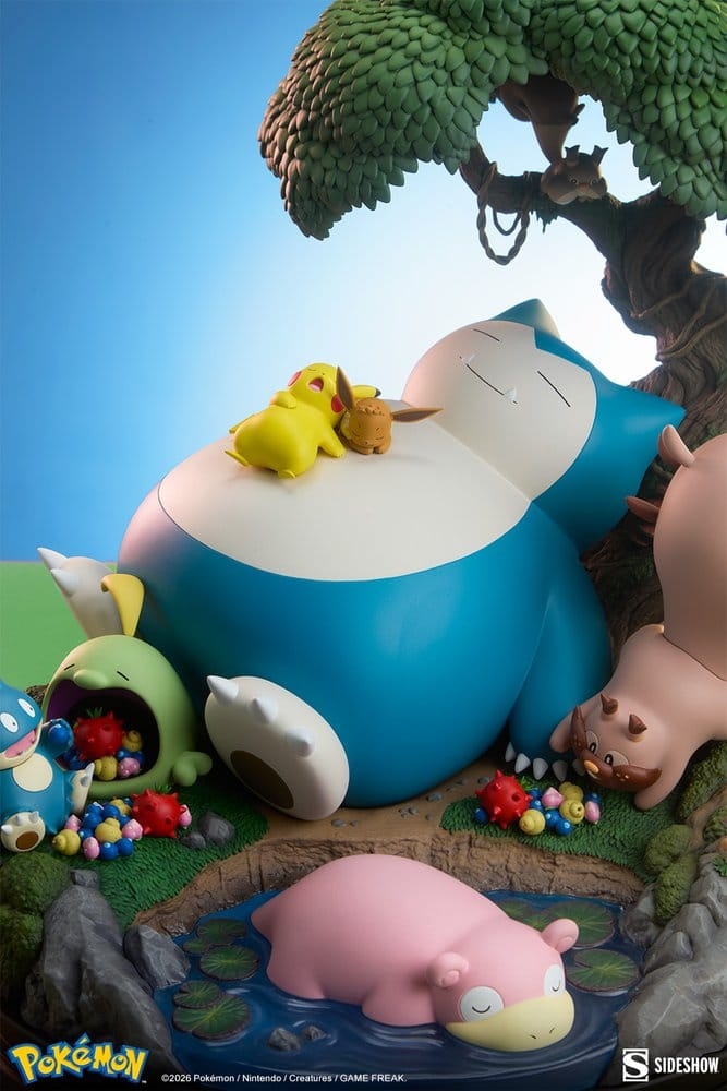 Snorlax di Sideshow Collectibles - statua Pokemon alta 33 cm
