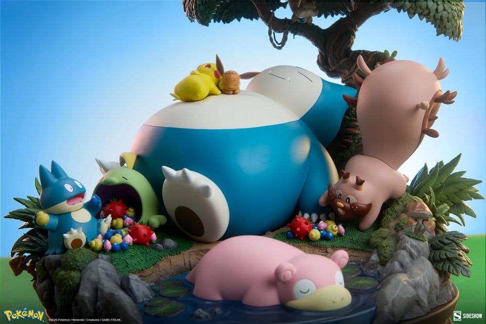 Snorlax di Sideshow Collectibles - statua Pokemon alta 33 cm
