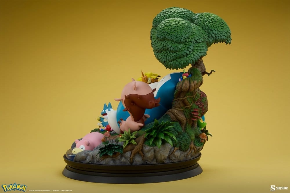 Snorlax par Sideshow Collectibles - statue Pokemon de 33 cm