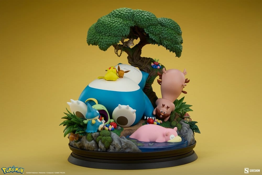 Snorlax di Sideshow Collectibles - statua Pokemon alta 33 cm