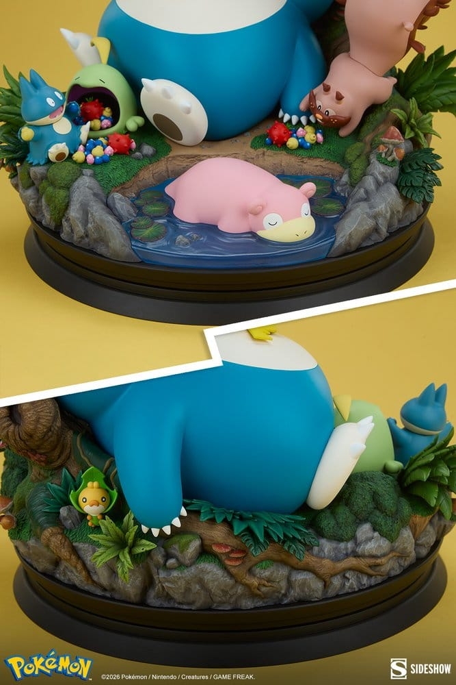 Snorlax di Sideshow Collectibles - statua Pokemon alta 33 cm