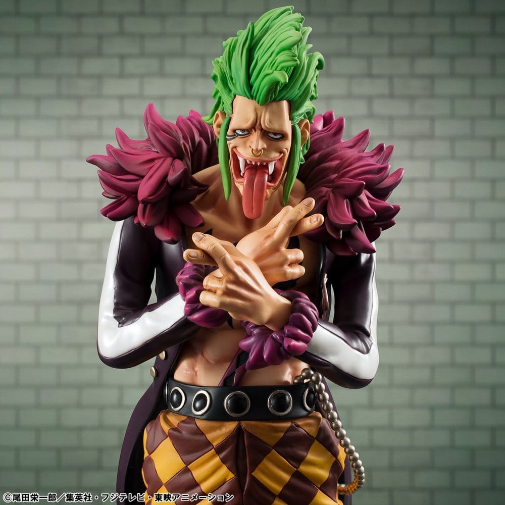 Bartolomeo The Cannibal Portrait of Pirates P.O.P. di Megahouse Repeat version - figura One Piece alta 24 cm