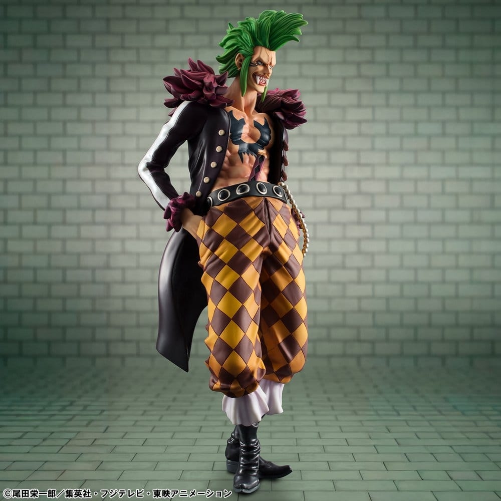 Bartolomeo The Cannibal Portrait of Pirates P.O.P. di Megahouse Repeat version - figura One Piece alta 24 cm