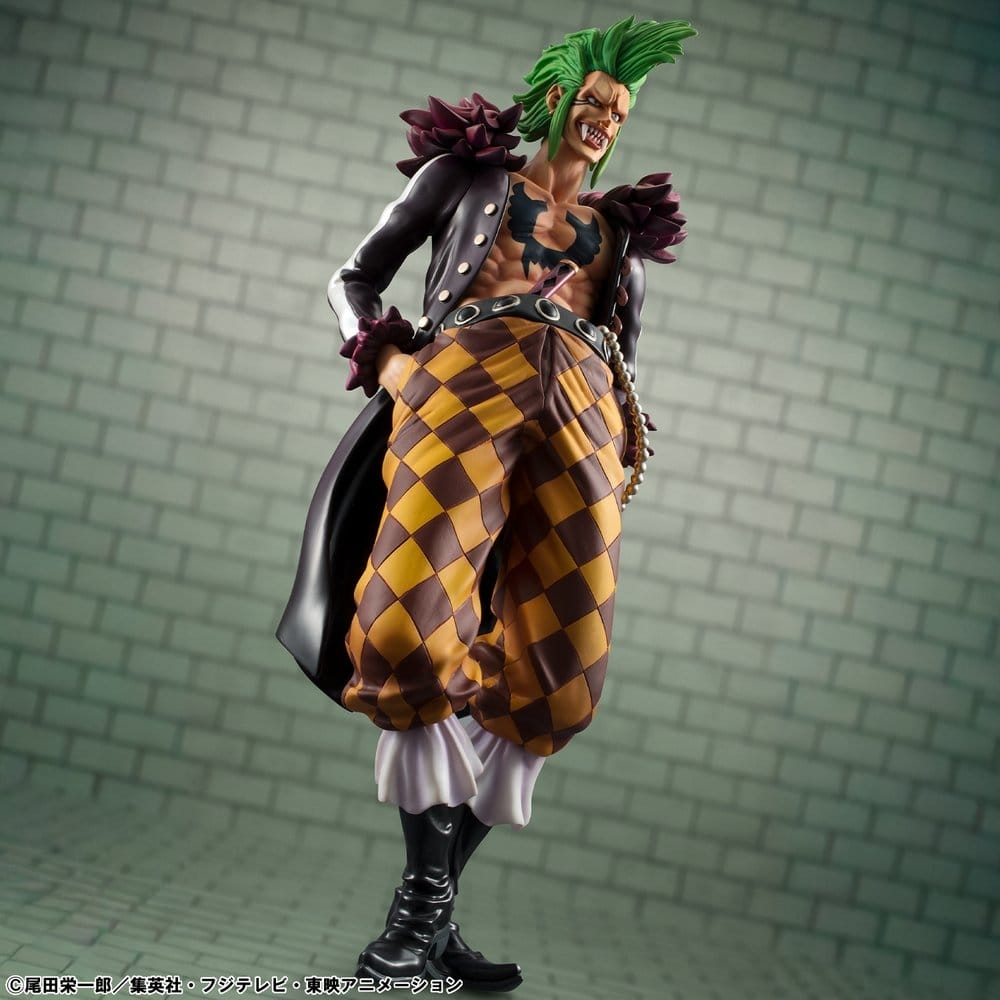 Bartolomeo The Cannibal Portrait of Pirates P.O.P. di Megahouse Repeat version - figura One Piece alta 24 cm