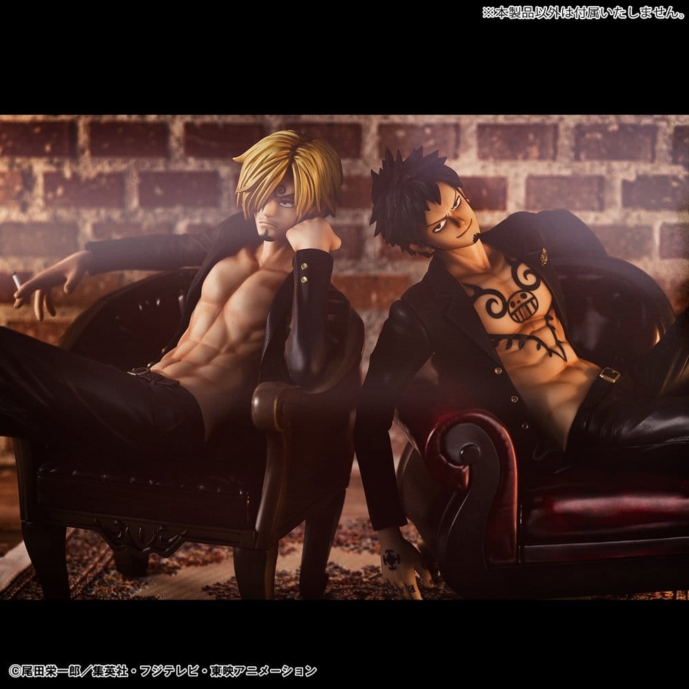 Trafalgar Law Portrait of Pirates P.O.P. S.O.C. di Megahouse Ver.R version - figura One Piece alta 28 cm