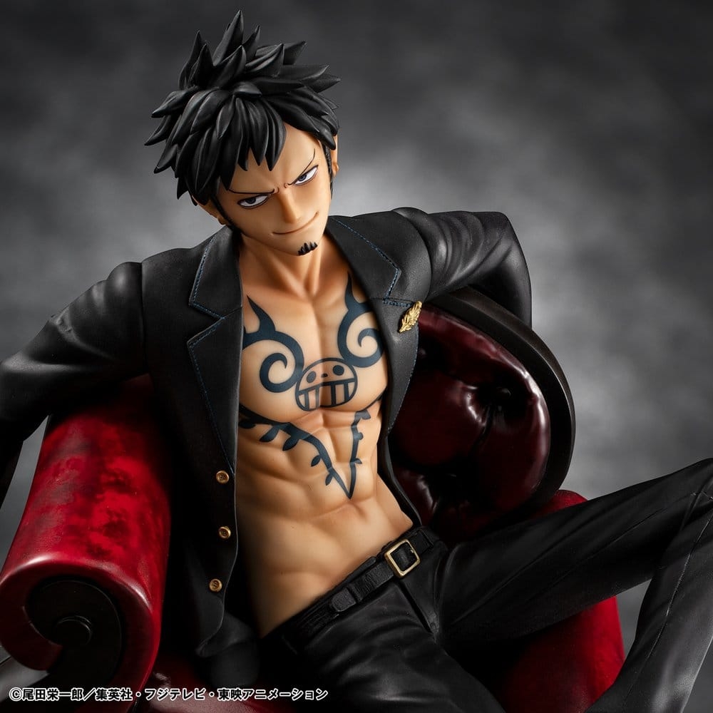 Trafalgar Law Portrait of Pirates P.O.P. S.O.C. di Megahouse Ver.R version - figura One Piece alta 28 cm