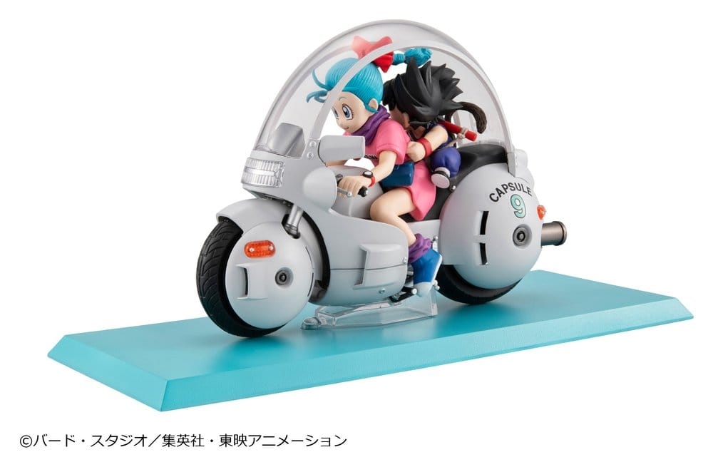 Son Goku and Bulma Desktop Real McCoy di Megahouse Repeat version - figura Dragon Ball alta 14 cm