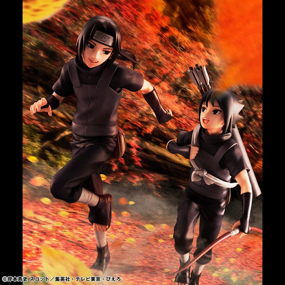 Itachi Uchiha and Sasuke GEM di Megahouse Repeat version - figure Naruto Shippuden alta 15 cm