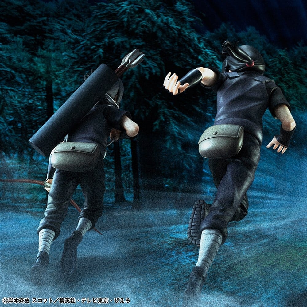 Itachi Uchiha and Sasuke GEM di Megahouse Repeat version - figure Naruto Shippuden alta 15 cm