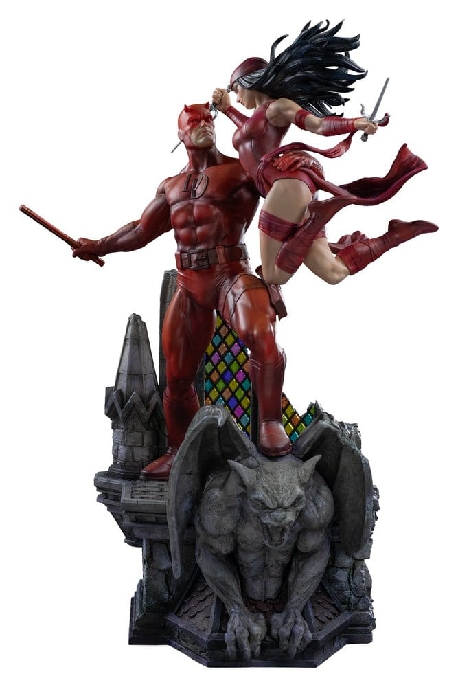 Daredevil and Elektra di Iron Studios - diorama Marvel Comics in scala 1/6