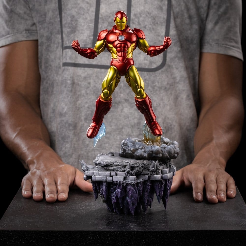 Iron Man BDS Art Scale Deluxe par Iron Studios - figurine 1/10 Inifnity Gauntlet de 33 cm