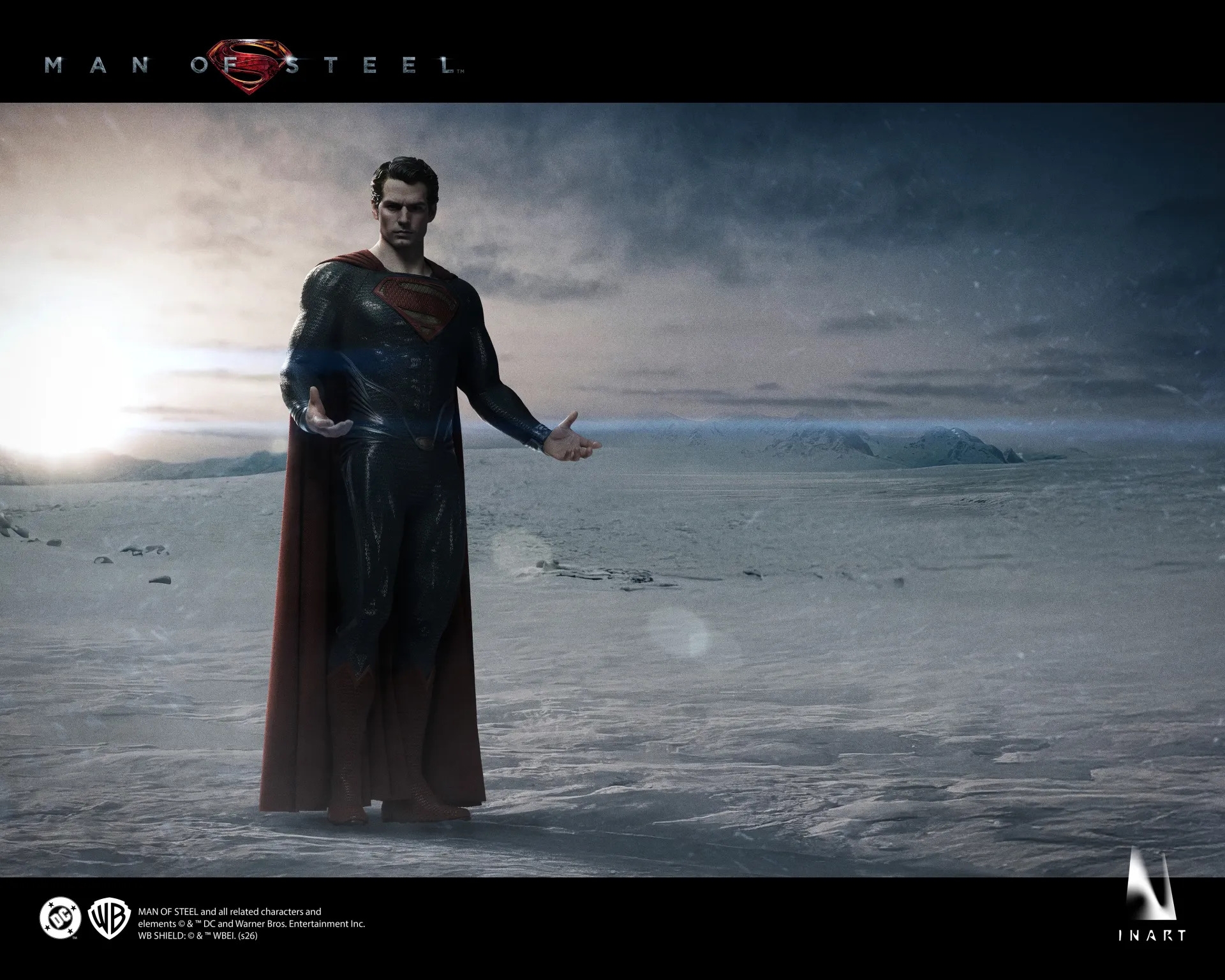 Superman par Inart - figurine 1/6 Man of Steel de 33 cm