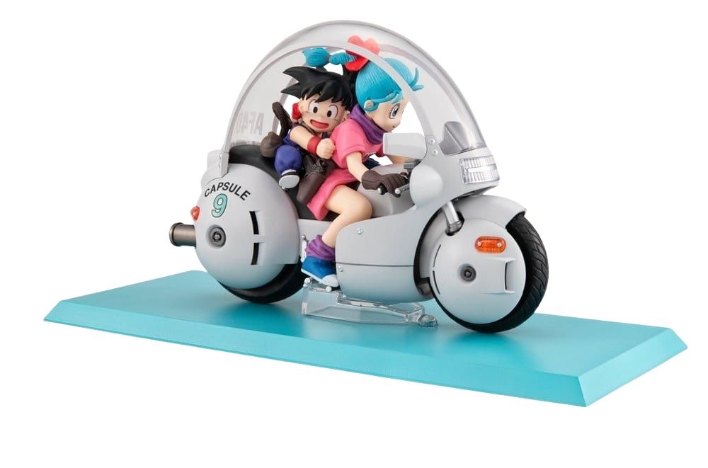 Son Goku and Bulma Desktop Real McCoy van Megahouse Repeat version - Dragon Ball 14 cm figuur