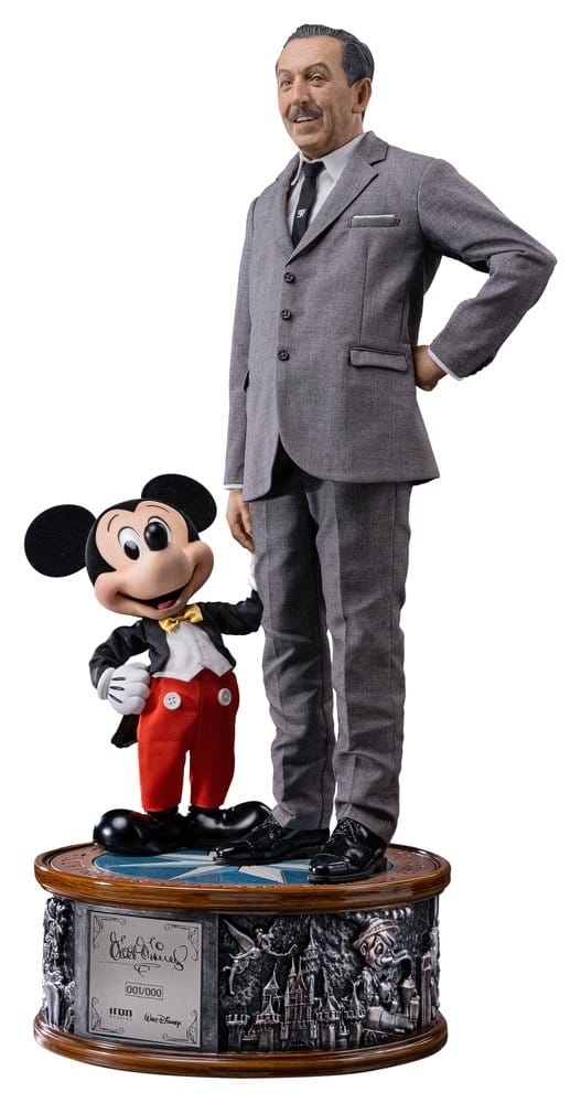 Walt Disney and Mickey Mouse Legacy Replica van Iron Studios - Disney Classics 1/4 schaal standbeeld