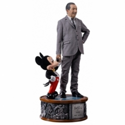 Walt Disney and Mickey Mouse Legacy Replica van Iron Studios - Disney Classics 1/4 schaal standbeeld