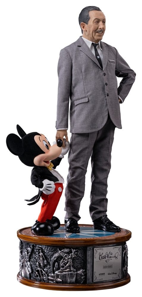 Walt Disney and Mickey Mouse Legacy Replica van Iron Studios - Disney Classics 1/4 schaal standbeeld
