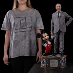 Walt Disney and Mickey Mouse Legacy Replica van Iron Studios - Disney Classics 1/4 schaal standbeeld