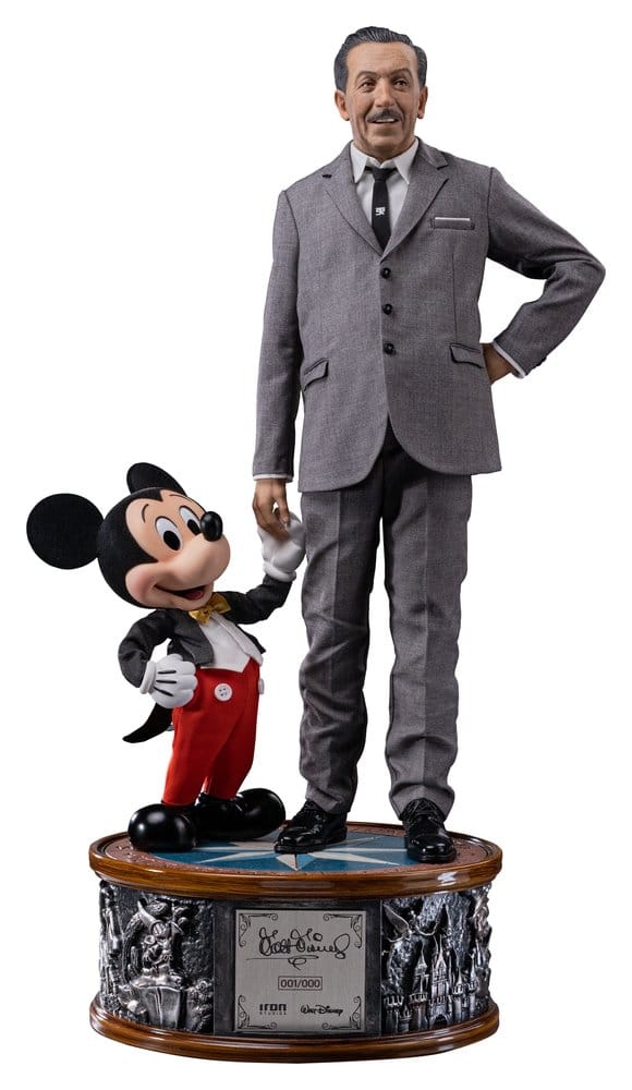 Walt Disney and Mickey Mouse Legacy Replica par Iron Studios - statue 1/4 Disney Classics de 59 cm