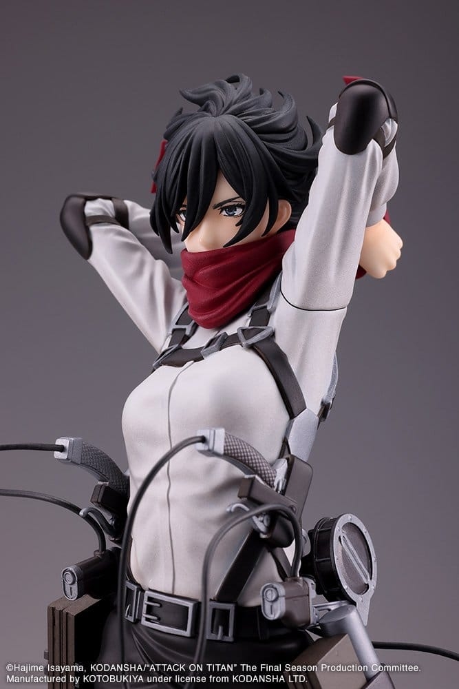 Mikasa Ackerman Oshi Works de Kotobukiya - figura Attack on Titan de 25 cm