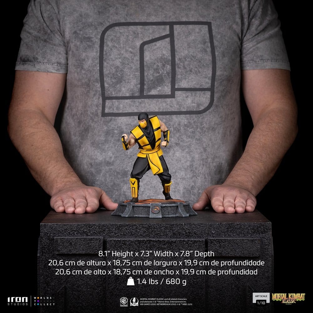 Scorpion Art Scale von Iron Studios Variant Exclusive version - Mortal Kombat 1/10 Maßstab Figur