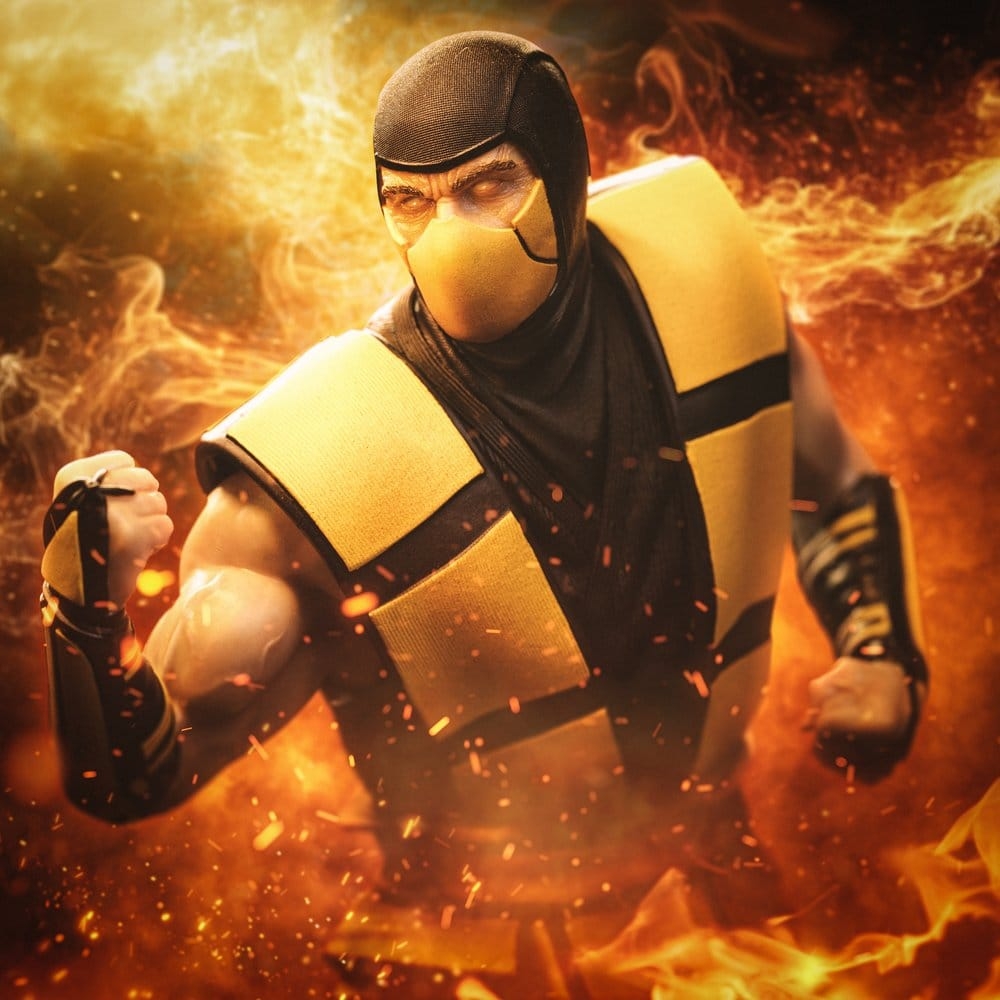 Scorpion Art Scale van Iron Studios Variant Exclusive version - Mortal Kombat 1/10 schaal figuur