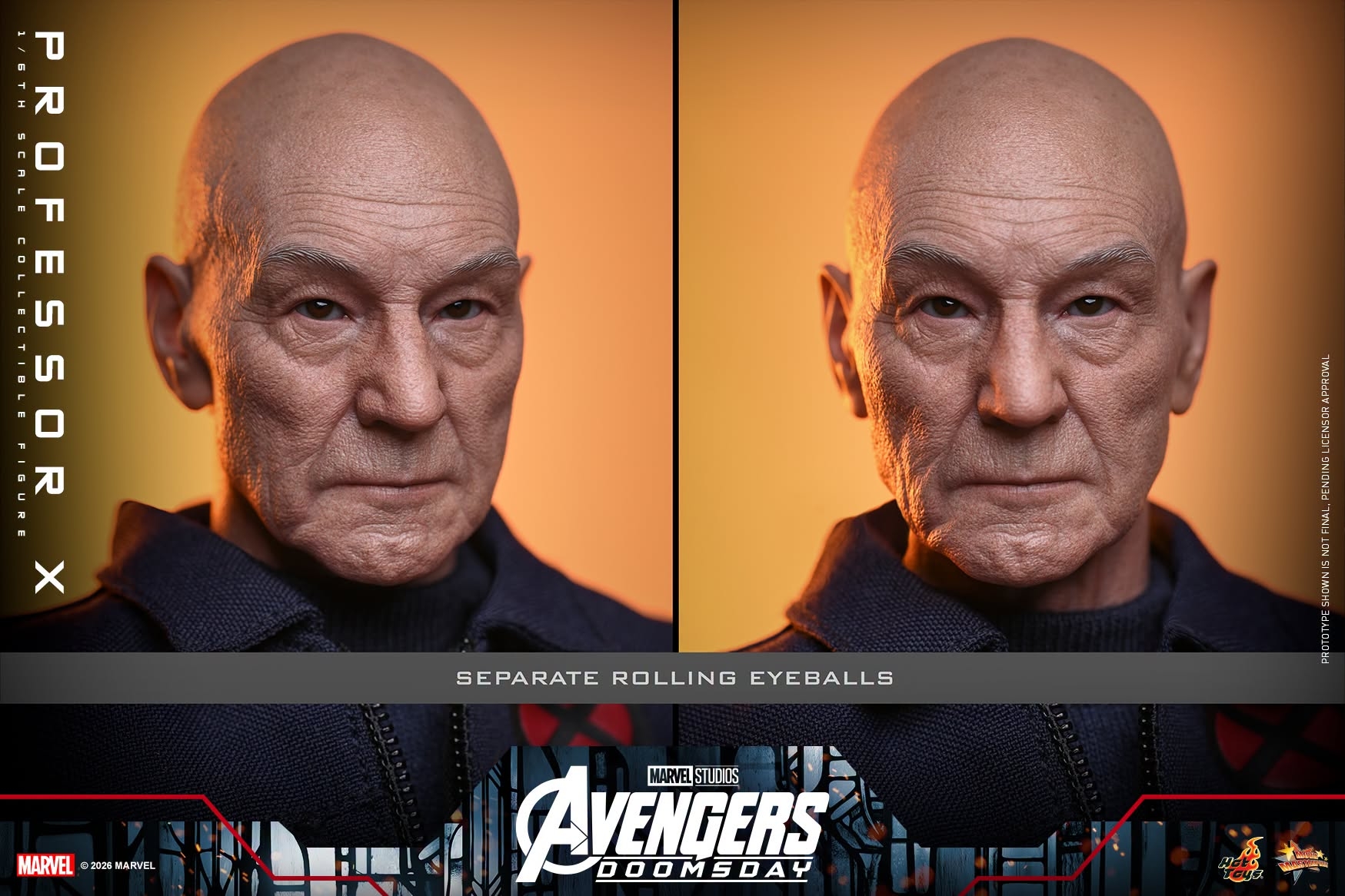 Professor X by Hot Toys - MMS917 - Avengers: Doomsday 1/6 scale action figure