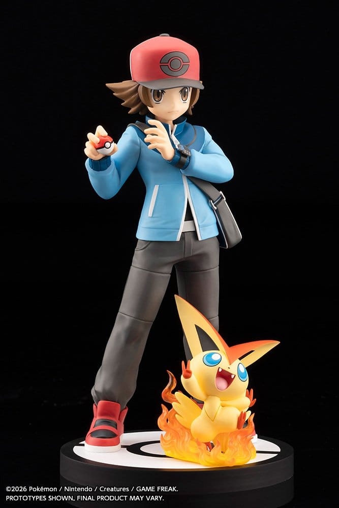 Touya with Victini ARTFXJ van Kotobukiya - Pokemon Black Version and Pokemon White Version 1/8 schaal figuur