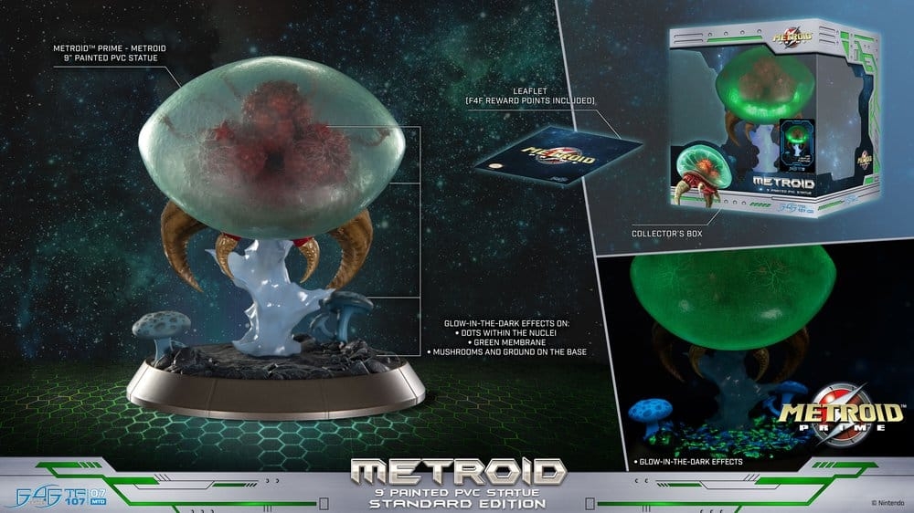 Metroid par First 4 Figures - figurine Metroid Prime de 21 cm