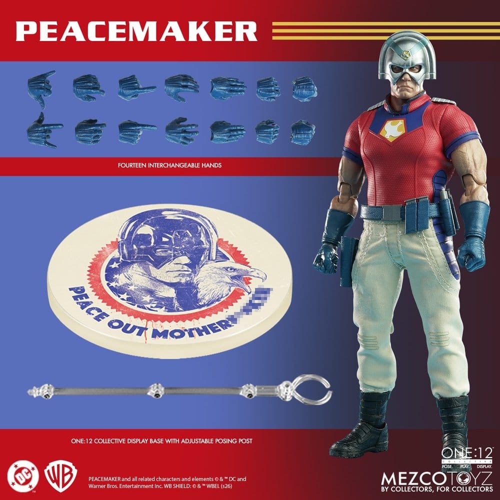 Peacemaker One:12 Collective par Mezco - figurine 1/12 de 17 cm