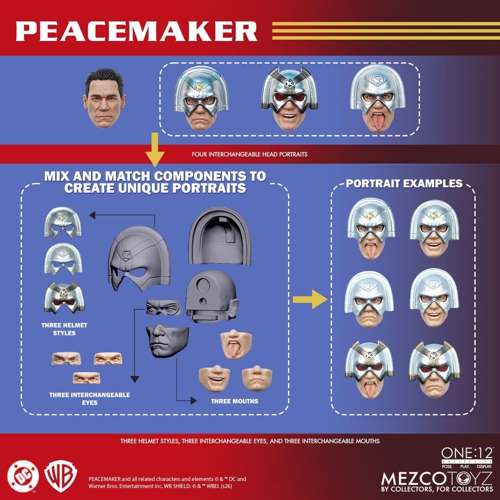 Peacemaker One:12 Collective van Mezco - Peacemaker 1/12 schaal actiefiguur