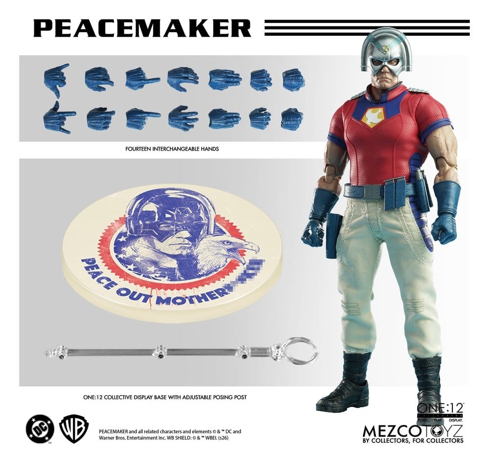 Peacemaker One:12 Collective par Mezco - figurine 1/12 de 17 cm