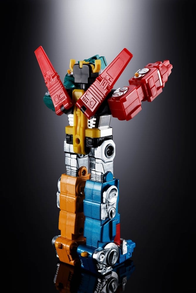 Voltron (Defender of the Universe) Popy Chogokin par Bandai Tamashii Nations - figurine Beast King GoLion de 15 cm
