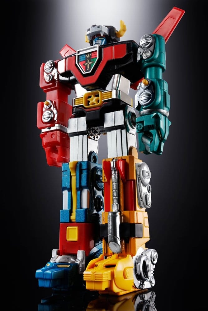 Voltron (Defender of the Universe) Popy Chogokin par Bandai Tamashii Nations - figurine Beast King GoLion de 15 cm