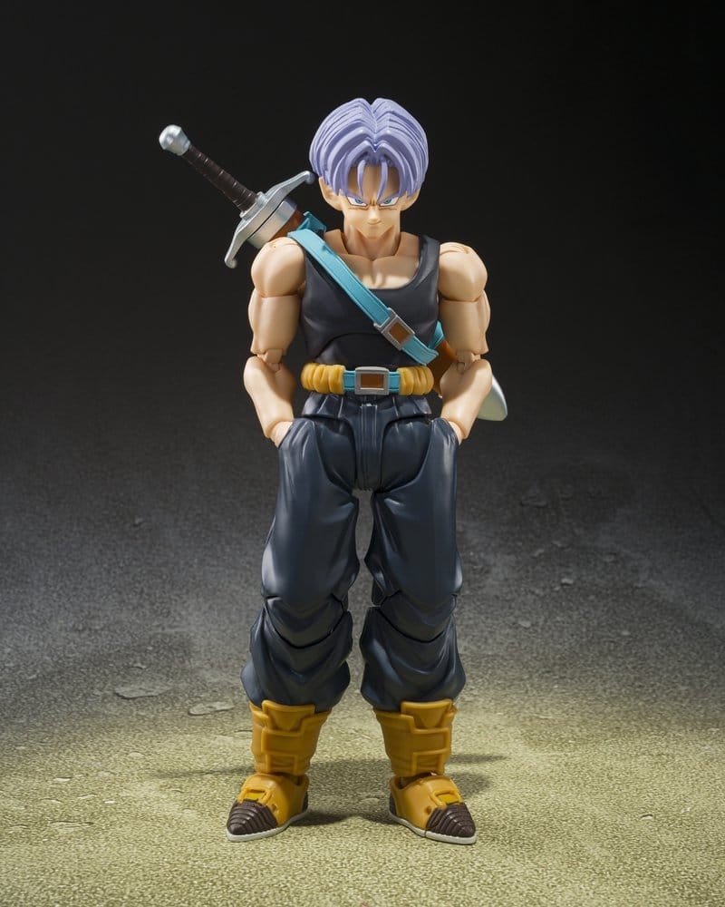 Trunks (Z-Fighters) S.H.Figuarts von Bandai Tamashii Nations First-edition with Z-FIGHTERS GROUP BASE Ver.B - Actionfigur