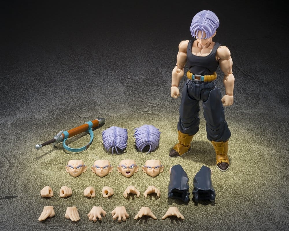 Trunks (Z-Fighters) S.H.Figuarts van Bandai Tamashii Nations First-edition with Z-FIGHTERS GROUP BASE Ver.B - actiefiguur
