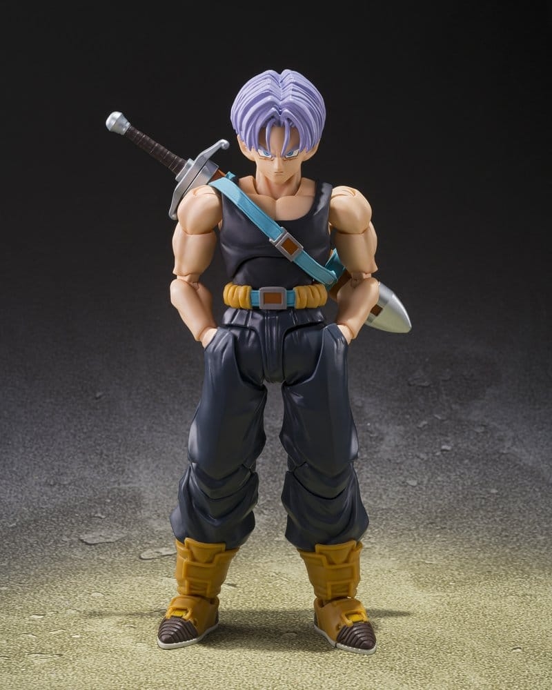 Trunks (Z-Fighters) S.H.Figuarts von Bandai Tamashii Nations First-edition with Z-FIGHTERS GROUP BASE Ver.B - Actionfigur