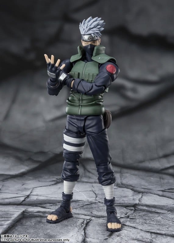 Kakashi Hatake (The Famed Sharingan Hero) S.H.Figuarts van Bandai Tamashii Nations - Naruto Shippuden 16 cm actiefiguur