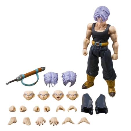 Trunks (Z-Fighters) S.H.Figuarts von Bandai Tamashii Nations First-edition with Z-FIGHTERS GROUP BASE Ver.B - Actionfigur