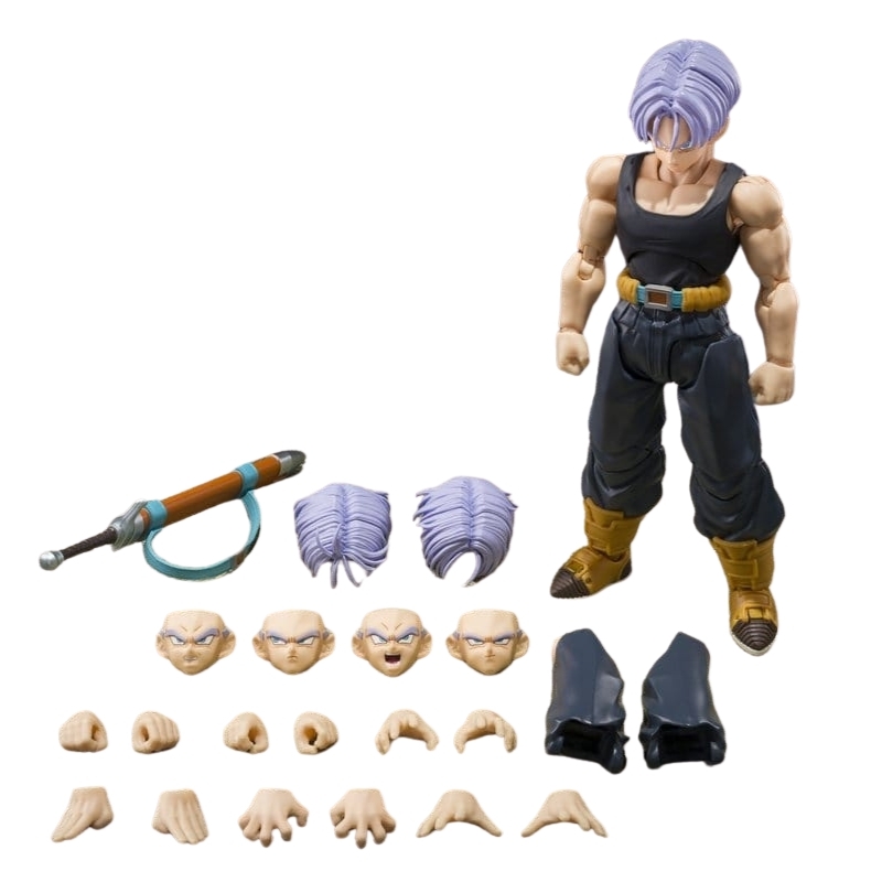 Trunks (Z-Fighters) S.H.Figuarts First-edition with Z-FIGHTERS GROUP BASE Ver.B par Bandai Tamashii Nations - figurine