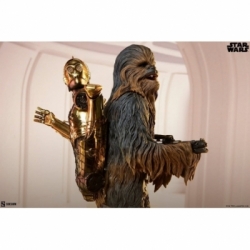 Chewbacca and C-3PO Premium Format di Sideshow Collectibles - statua Star Wars Episode V: The Empire Strikes Back
