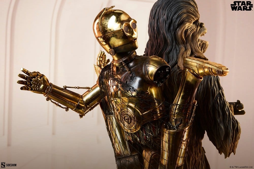 Chewbacca and C-3PO Premium Format by Sideshow Collectibles - Star Wars Episode V: The Empire Strikes Back statue