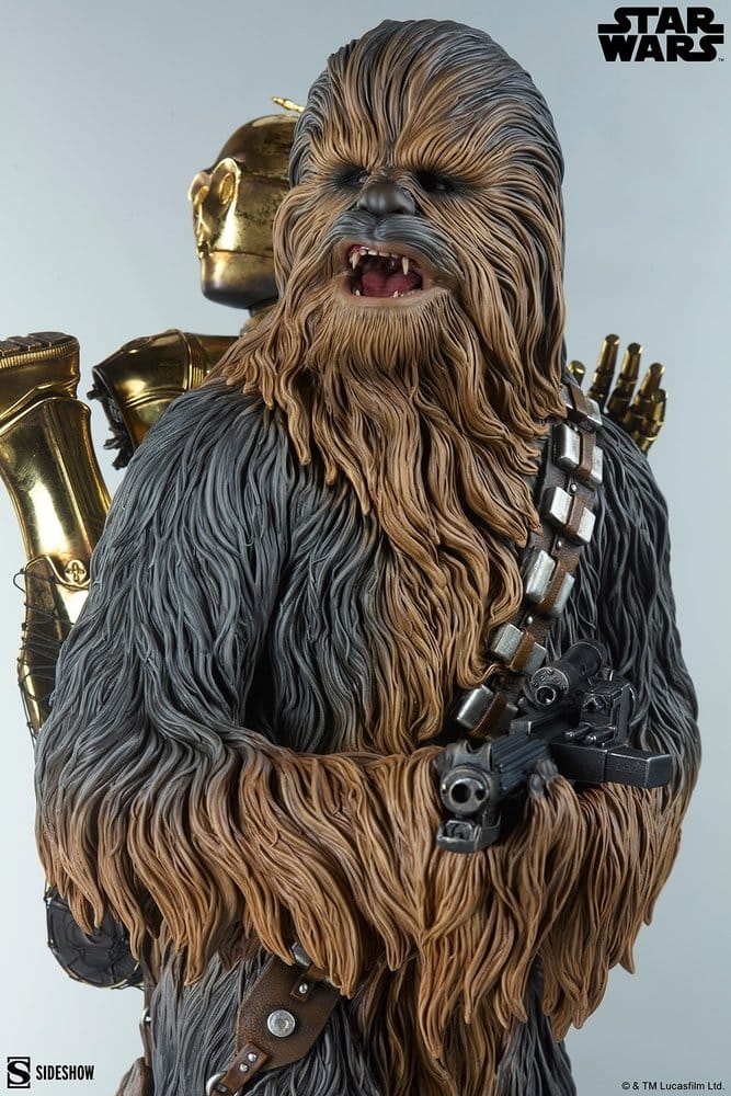 Chewbacca and C-3PO Premium Format by Sideshow Collectibles - Star Wars Episode V: The Empire Strikes Back statue